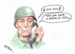 Caricatura de Miguel Gila hecha por ElLápizLoco